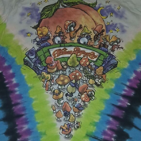 Vintage 1997 The Allman Brothers Band  Tie-Dye Graphic T-Shirt - Picture 5 of 6